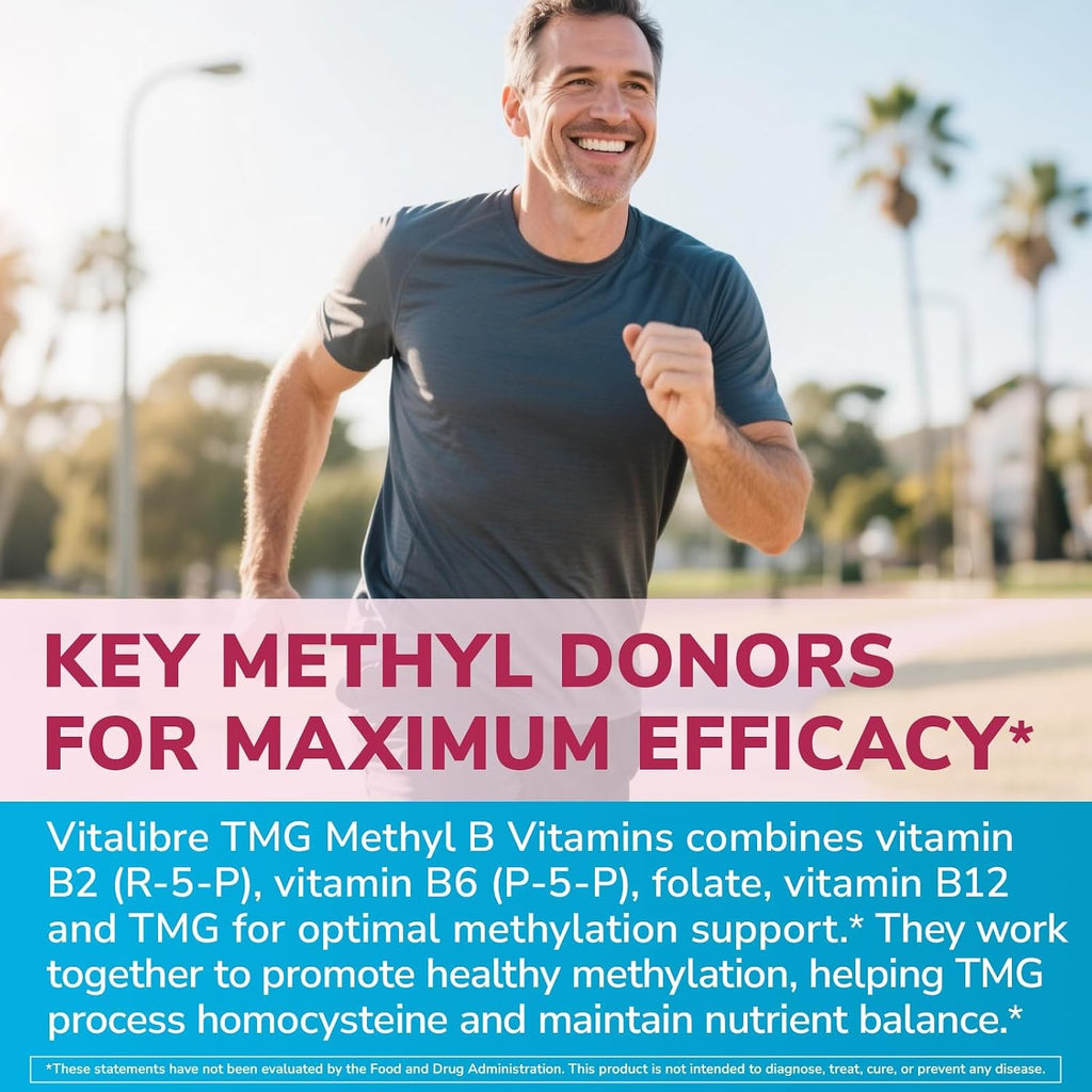 Vitalibre TMG Methyl B Complex - 120 Cápsulas Veganas