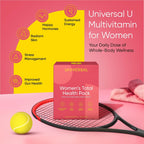 Universal U Women's Total Health Vitamin Packs — Pack Diario de Vitaminas para Mujeres, 30 Sobres