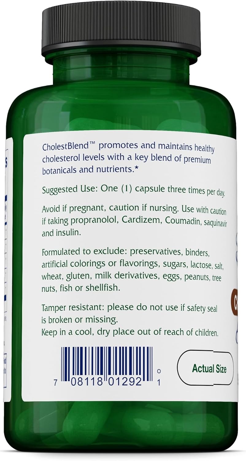 Vitanica Cholestblend, Apoyo al Colesterol, Vegano, 90 Cápsulas