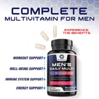 Multivitamínico para Hombres - Complejo de Vitaminas y Minerales, 60 Cápsulas