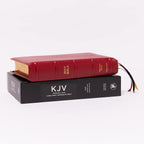 Biblia KJV Letra Grande: Piel de Cabra Roja - Premier Collection (Tamaño Personal, Índice de Pestañas)