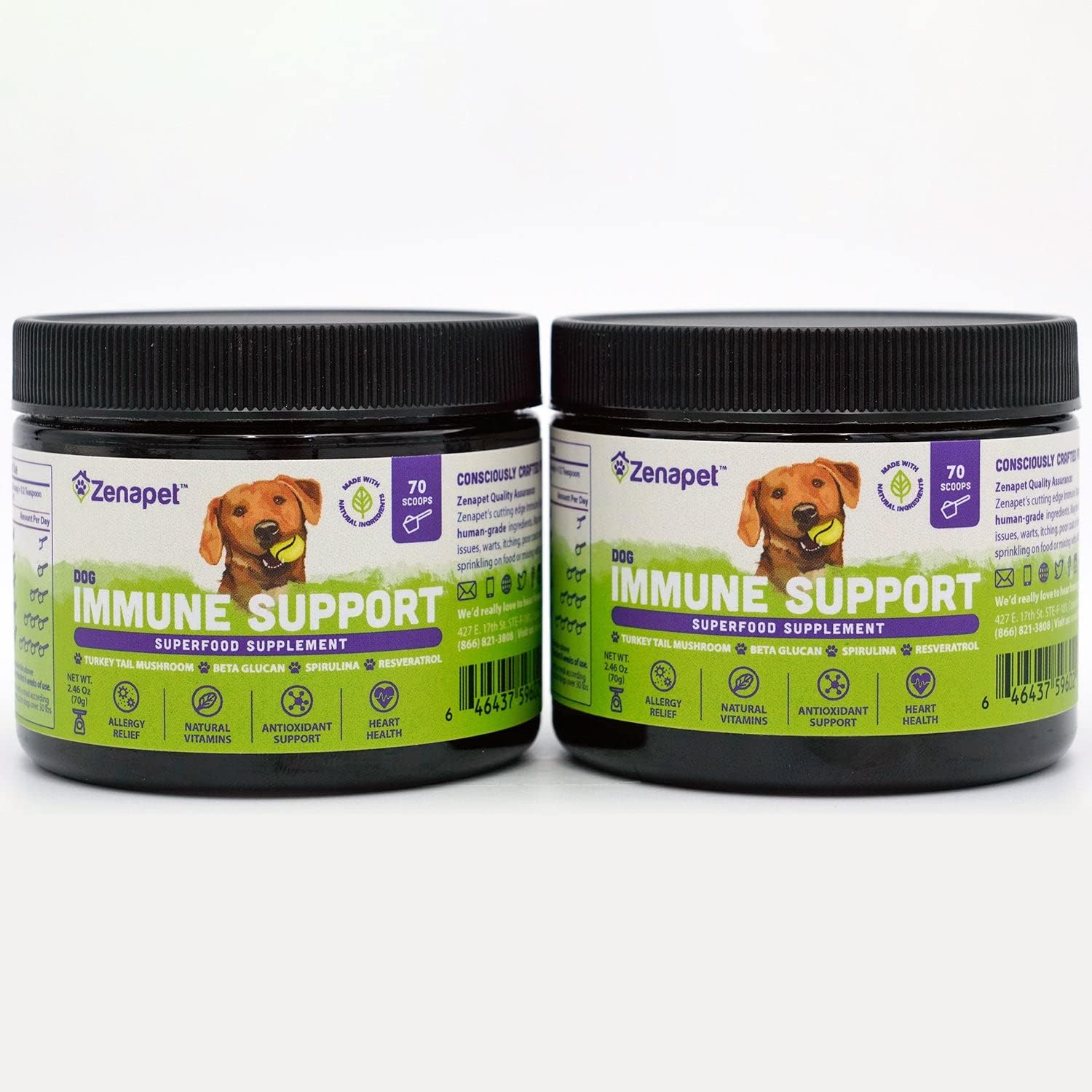 Zenapet Dog Immune Support Premium Powder Topper