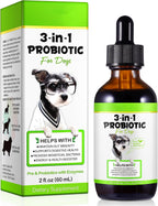 Probiótico Líquido para Perros 3 en 1 - 60 ml | Salud Digestiva e Inmunidad