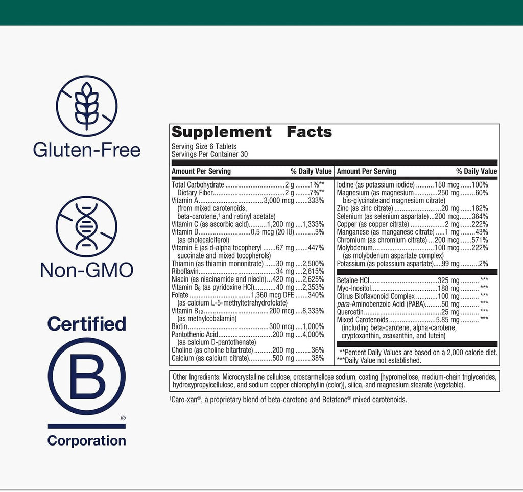 Metagenics Multigenics Multivitamínico - 180 Tabletas