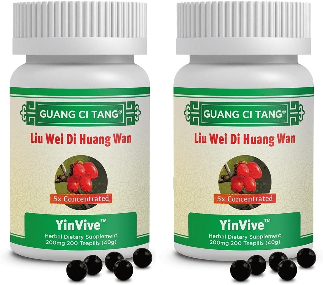 Activeherb Guang Ci Tang YinVive Liu Wei Di Huang Wan, 200 Teapills - Pack de 2