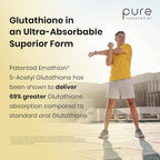 Pure Therapro Rx S-Acetyl Glutathione Gold, 100mg, 120 Cápsulas