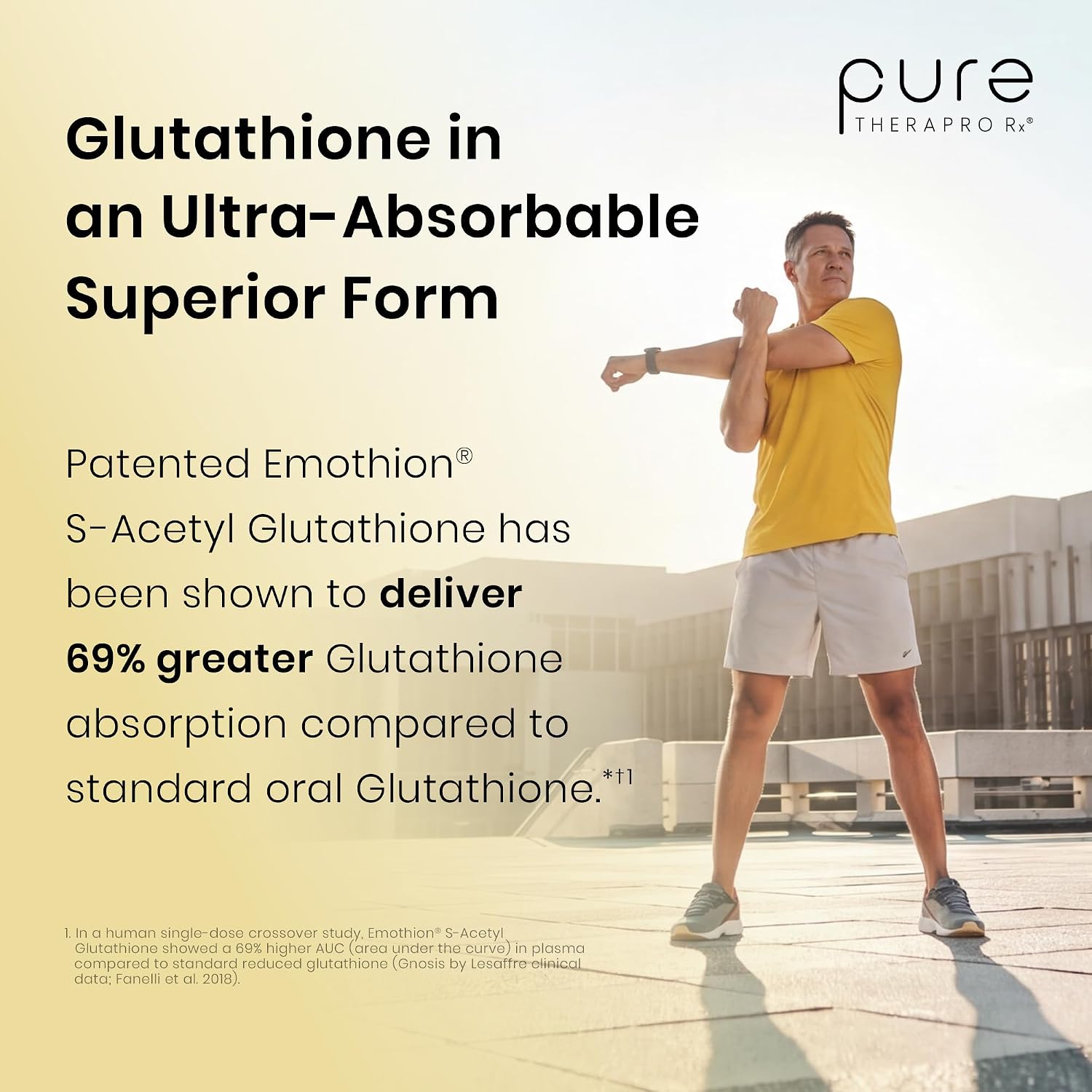 Pure Therapro Rx S-Acetyl Glutathione Gold, 100mg, 120 Cápsulas