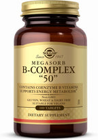 Megasorb B Complex 50 - 100 comprimidos - Solgar