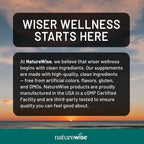 NatureWise Multivitamínico para Hombres + Apoyo Anti Estrés + Minerales Iónicos Fúlvicos + Probióticos - 60 Cápsulas (1 Mes)
