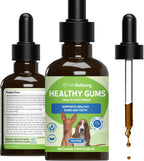 Pet Wellbeing Healthy Gums para Perros - Gotas Tópicas para Cuidado Bucal, Salud Dental y Aliento Fresco - Certificado NASC y Formulado por Veterinarios - Líquido de 118 ml