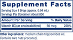 Life Extension Vitamina D3 Líquida, 50 mcg (2000 UI), Sin Sabor, Sin Gluten, No OGM, 29.57 ml