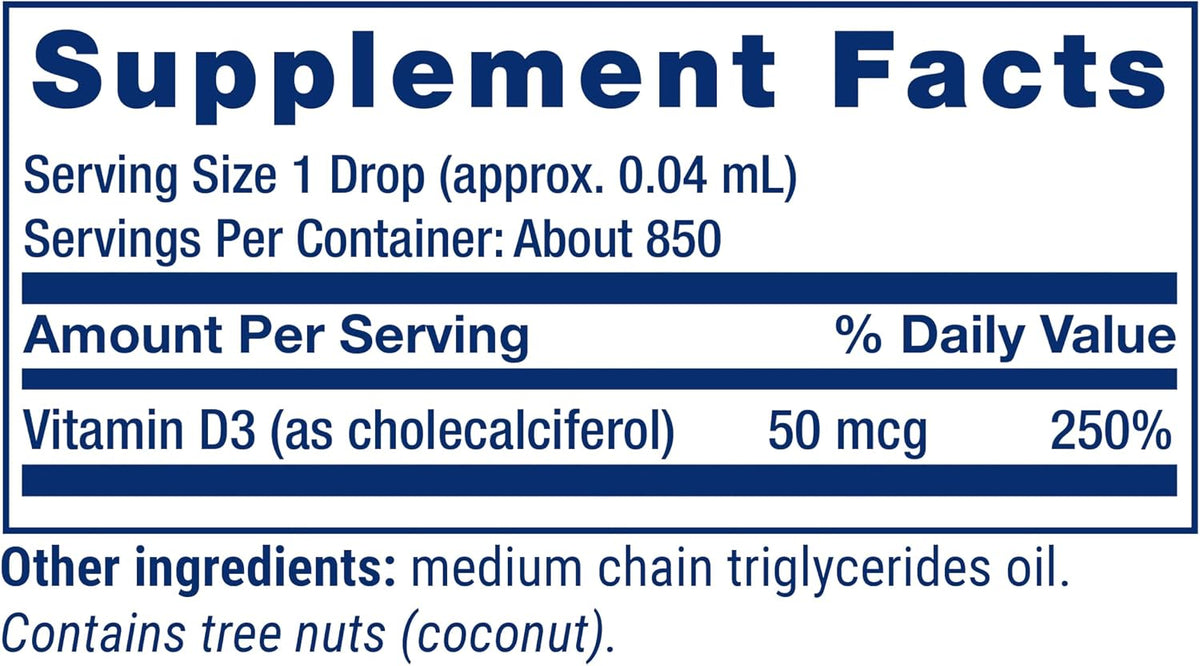 Life Extension Vitamina D3 Líquida, 50 mcg – Sistema inmunitario: La vitamina D contribuye al funcionamiento – Image 4