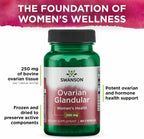 Swanson Ovarian Glandular - Suplemento natural para la salud y equilibrio glandular femenino - (60 cápsulas, 250 mg cada una) (Paquete de 3)