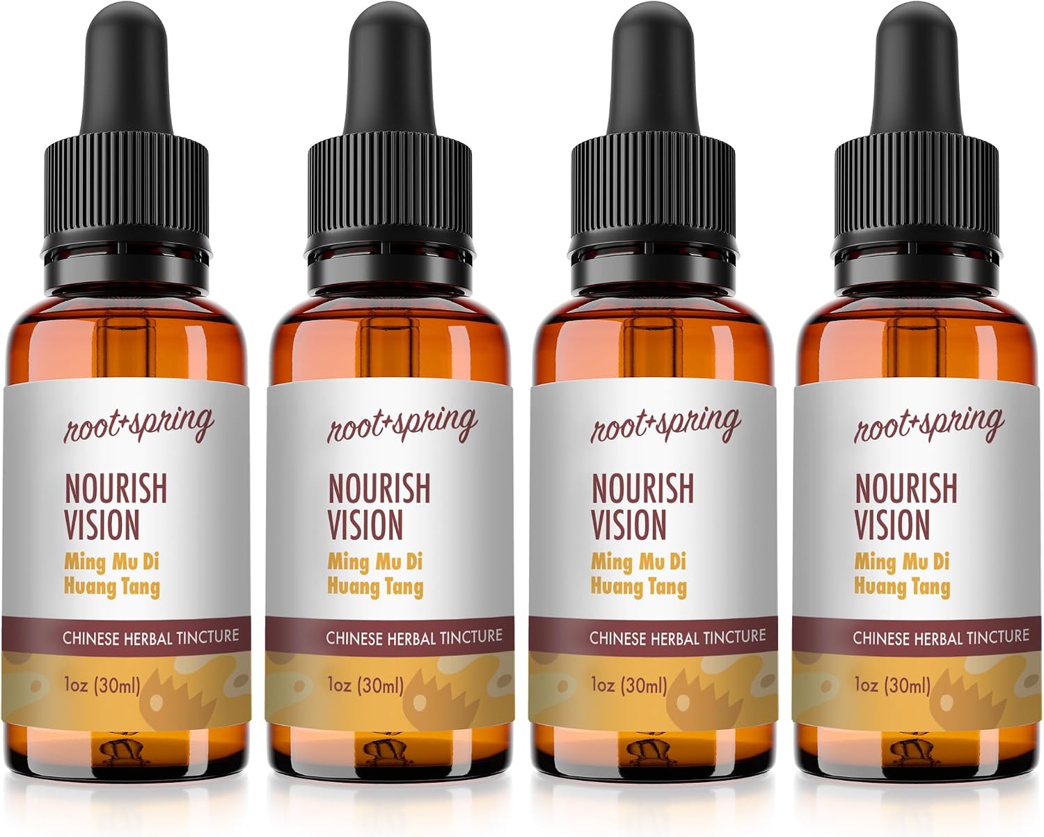 Nourish Vision - Ming Mu Di Huang Tang - Tintura de Hierbas (Extracto Líquido) - Pack de 4