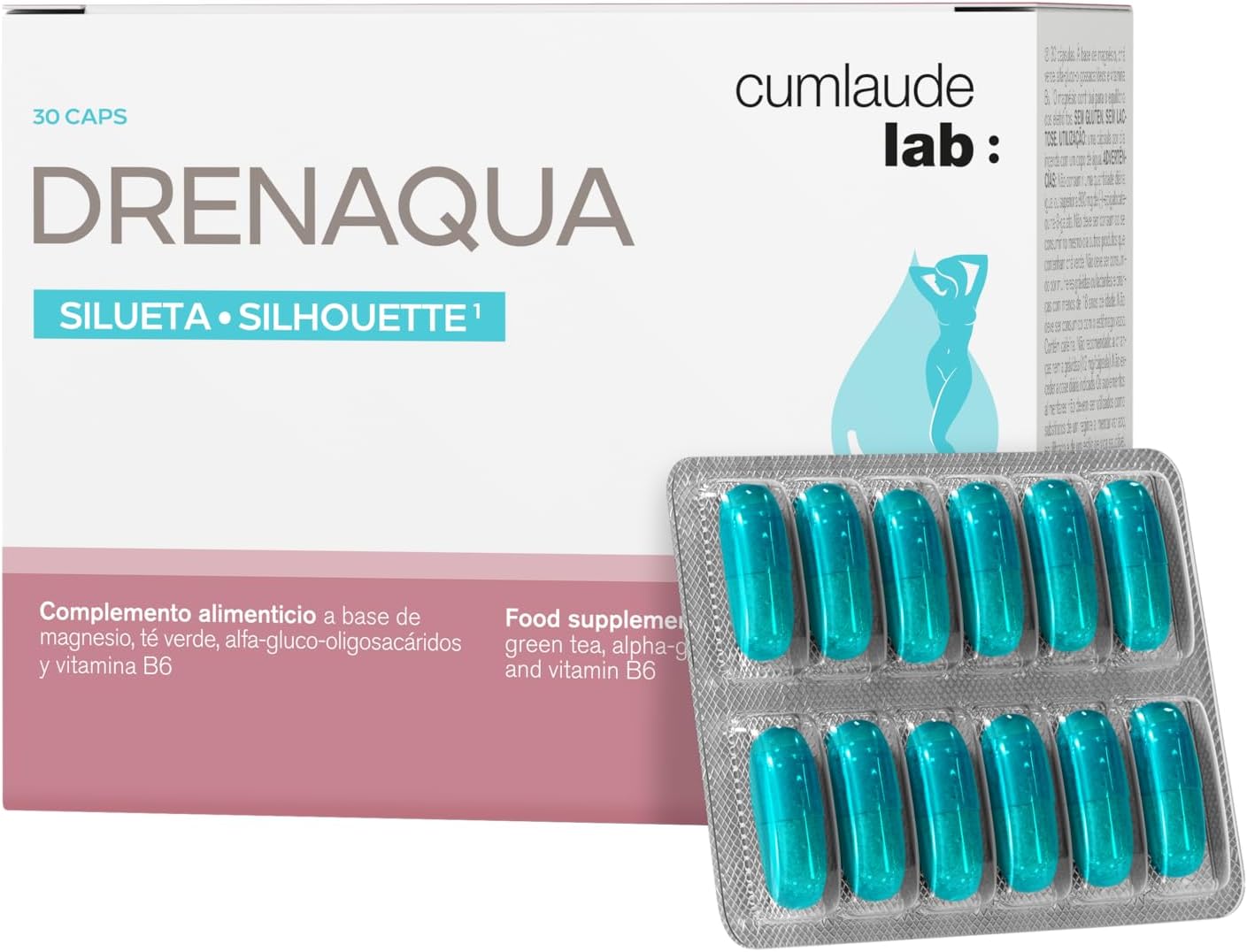 Cumlaude Drenaqua Cápsulas con Probióticos y Prebióticos 30 Unidades