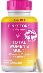 Pink Stork Total Women's Multivitamin - 17 Vitaminas Esenciales para Mujeres