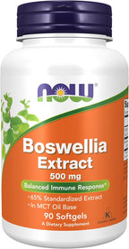 Now Boswellia Extract 500 mg, 200 Cápsulas (Pack de 2) - Extracto Estandarizado