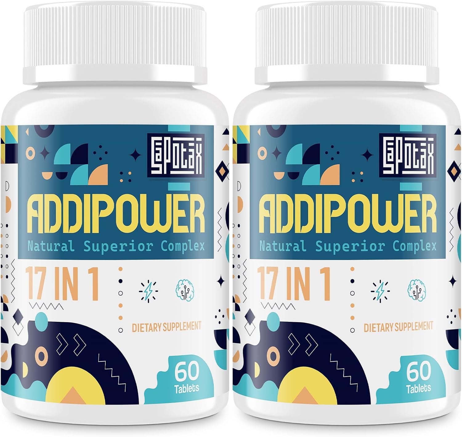 Sapotax Suplemento Cerebral 17 en 1 para Memoria y Concentración | Nootrópico Natural con Extractos Herbales, Vitaminas y Aminoácidos (120 Comprimidos)