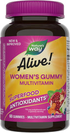 Nature's Way Alive! Gomitas Multivitamínicas para Mujeres, Sabor Bayas, 150 uds