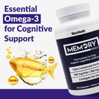 Memory Health Softgels con Omega-3, Carotenoides y Vitamina E – 270 Cápsulas (90 Días)