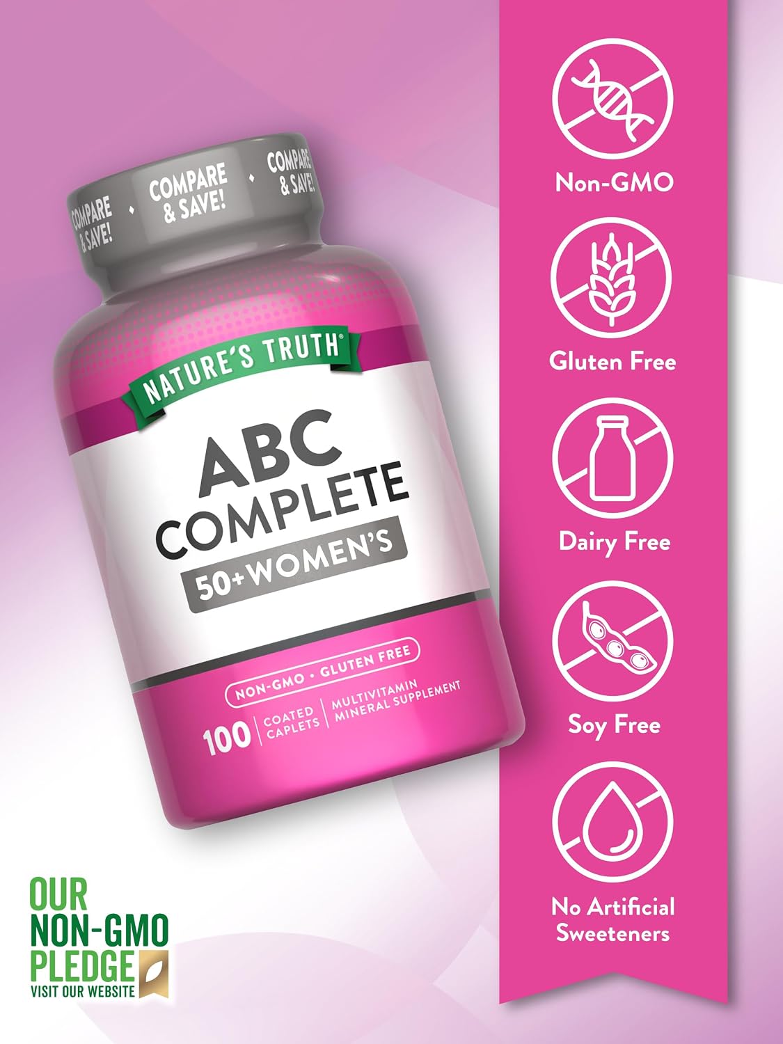 Nature's Truth Multivitamínico Mujeres 50+ | 100 Comprimidos