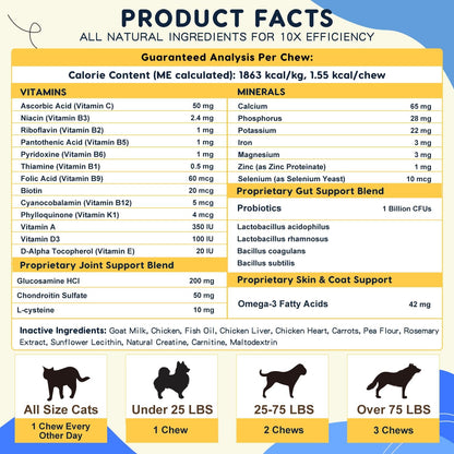 Multivitamínico para Perros con Probióticos, – Probióticos (1 billón de UFC): Favorecen el equilibrio de la flora – Image 6