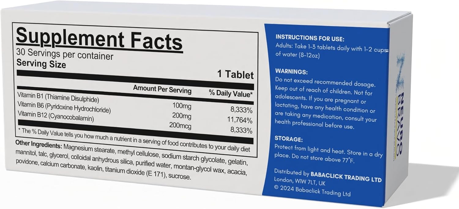 Neurobravo Vitaminas B1, B6, B12 - Salud Nerviosa