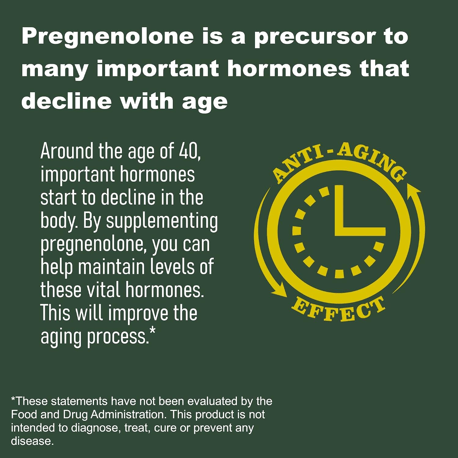 LifeLink Pregnenolona 50mg – 100 Cápsulas