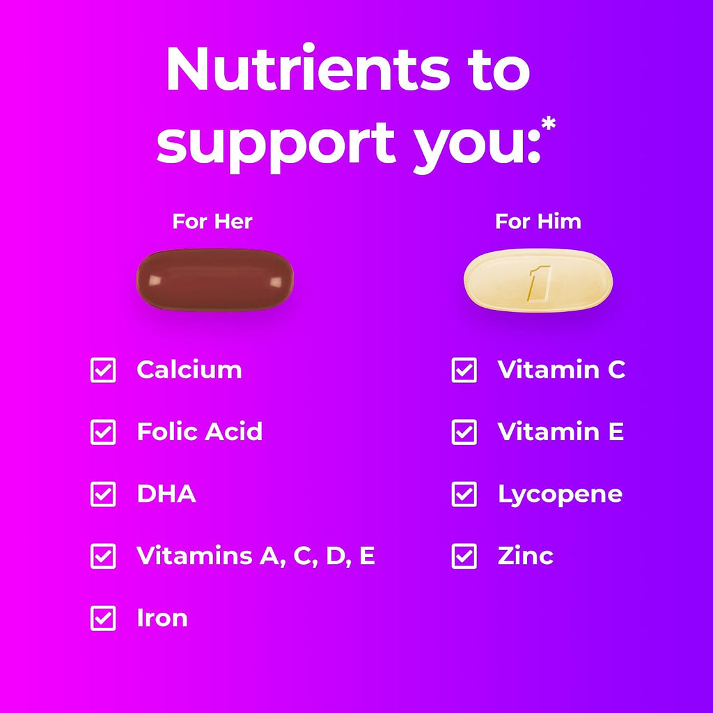 One A Day Pack Pre-Conception for Him and Her - 30+30 Capsules