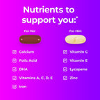 One A Day Pack Pre-Conception for Him and Her - 30+30 Capsules
