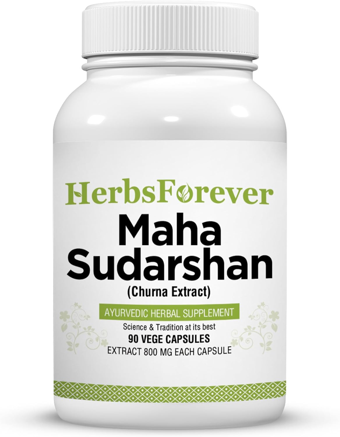 Mahasudarshan - Fórmula Ayurvédica Tradicional con 37 Extractos Herbales | 90 Cápsulas Vegetales, 800mg