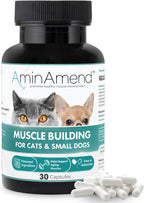 AminAmend Suplemento Muscular para Perros y Gatos Pequeños con CaHMB y Vitamina D3 - 30 Cápsulas