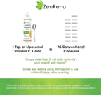 Zenrenu Bebida Liposomal de Vitamina C y Zinc (150 ml)