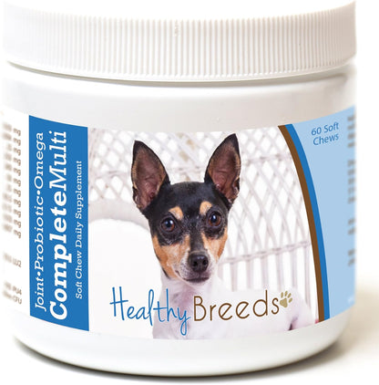 Healthy Breeds Toy Fox Terrier All in One Multivitamin Soft Chew 60 Count – Image 1