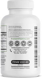 Bronson DIM Balance+ con Calcio D-Glucarato, Extracto de Brotes de Brócoli y Vitamina D3, 200 mg de DIM por Cápsula, 60 Cápsulas Vegetales