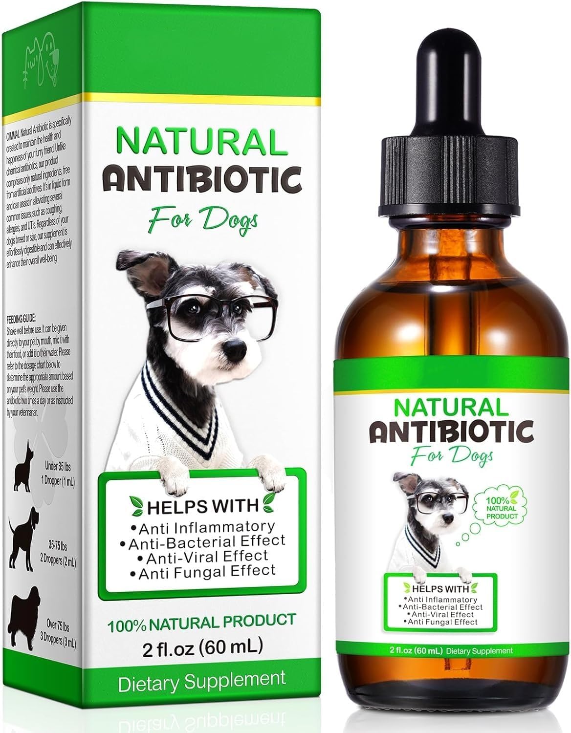 Antibióticos Naturales para Perros – Suplemento Herbal 60 ml