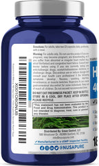 NusaPure Huperzine A 400mcg 180 Cápsulas Vegetales (Vegano, Sin OGM)