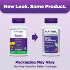Natrol Biotin 10,000mcg, 60 Fast Dissolve Tablets