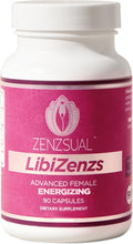 ZENZSUAL Libizenzs – Suplemento energético vegetal para mujeres – Sin cafeína – Con maca, ashwaganda y ginseng – 90 cápsulas veganas