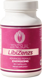 ZENZSUAL Libizenzs – Suplemento energético vegetal para mujeres – Sin cafeína – Con maca, ashwaganda y ginseng – 90 cápsulas veganas