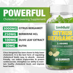 Citrus Bergamot Gummies 3000 mg - 60 Gominolas Veganas Sabor Lima