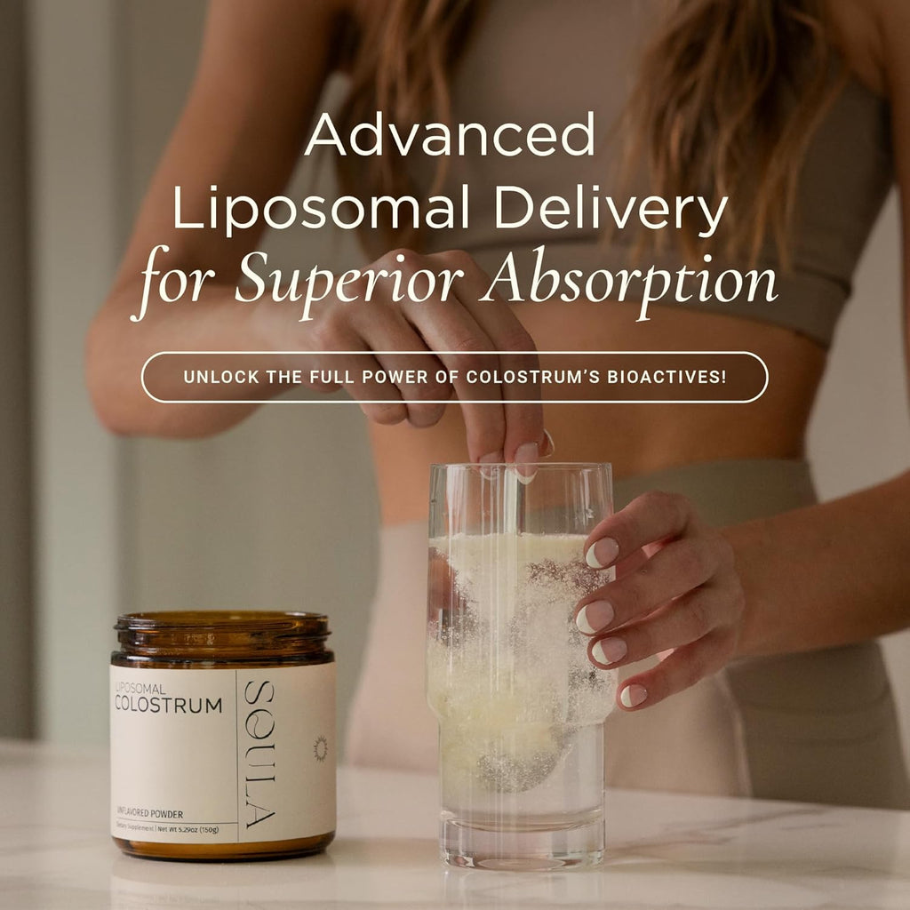 SOULA Calostro Liposomal en Polvo – Primer Ordeño – 60 Dosis