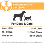 Vet Classics Cranberry Comfort – Suplemento urinario para perros y gatos, 120 comprimidos masticables