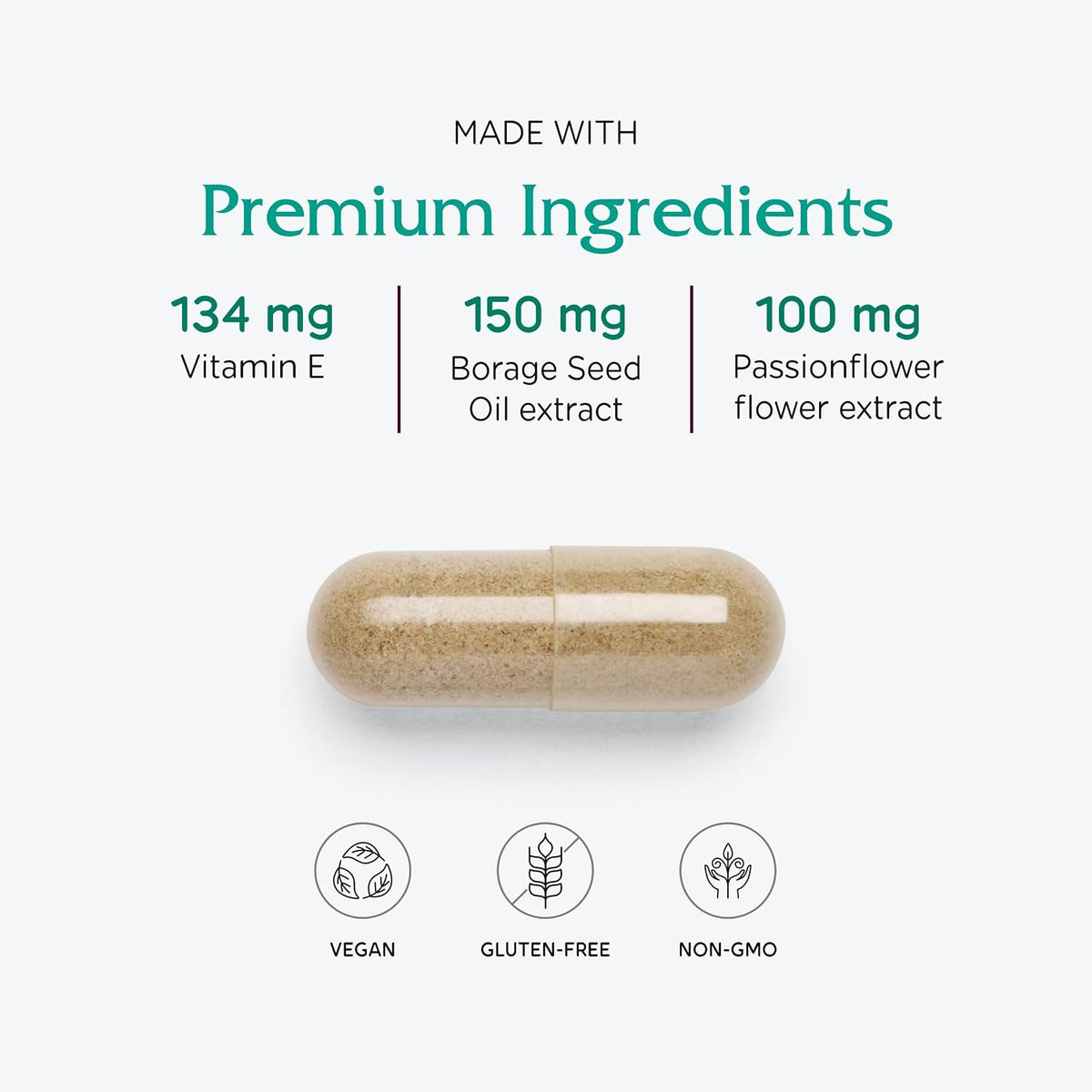 Vitanica Women's Phase I - Apoyo Premenstrual, 120 Cápsulas Veganas – Image 4