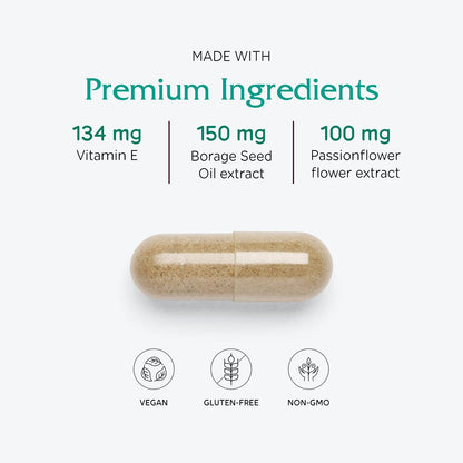 Vitanica Women's Phase I - Apoyo Premenstrual, 120 Cápsulas Veganas – Image 4