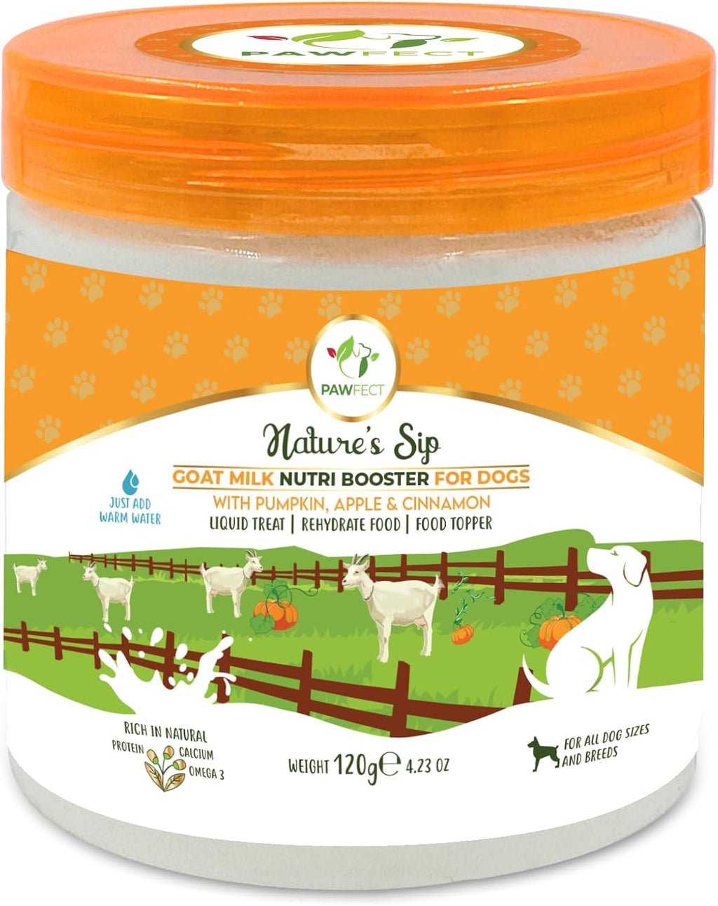 Pawfect Nature's Sip Leche de Camello en Polvo 100% Natural para Perros y Cachorros - 150g