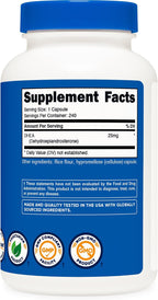 Nutricost DHEA 25mg, 240 Cápsulas - Sin Gluten, Sin Soja, No GMO