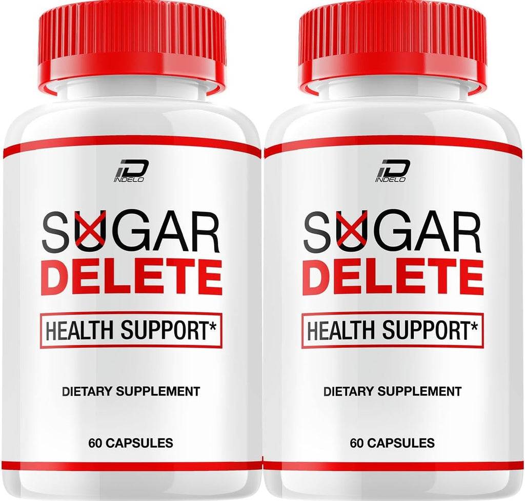 Cápsulas Sugar Delete – SugarDelete Sugar Optimizer Complemento Avanzado, Fórmula Totalmente Natural para Mantener Niveles Saludables, Máxima Potencia, 2 Paquetes (120 Cápsulas)