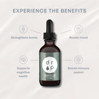 Drop Vitamina D3 + K2 Gotas Líquidas, 1000 UI D3 Vegana de Liquen, 45 mcg K2 (MK-4 y MK-7), con Aceite de Coco MCT Orgánico, 59 Dosis, 60 ml