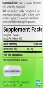 Nature's Way Cola de Caballo – 440 mg, 100 Cápsulas (Paquete de 2)